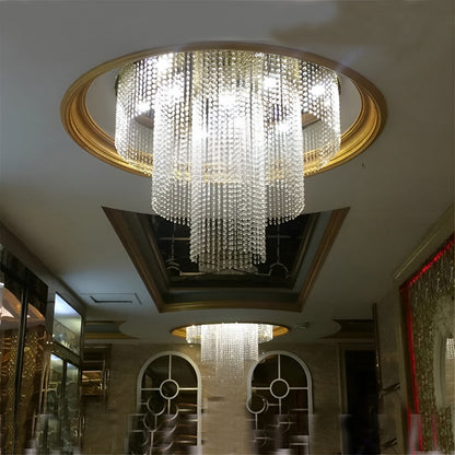 Accumoli | Modern Crystal LED Ceiling Lamp, Dia39.4xh27.5", Warm LightBy Miron Demid LLC