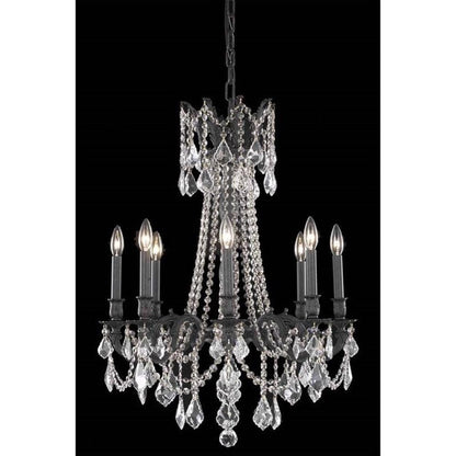 Elegant Lighting Rosalia 24" 8 Light Royal Crystal ChandelierBy Elegant Furniture & Lighting