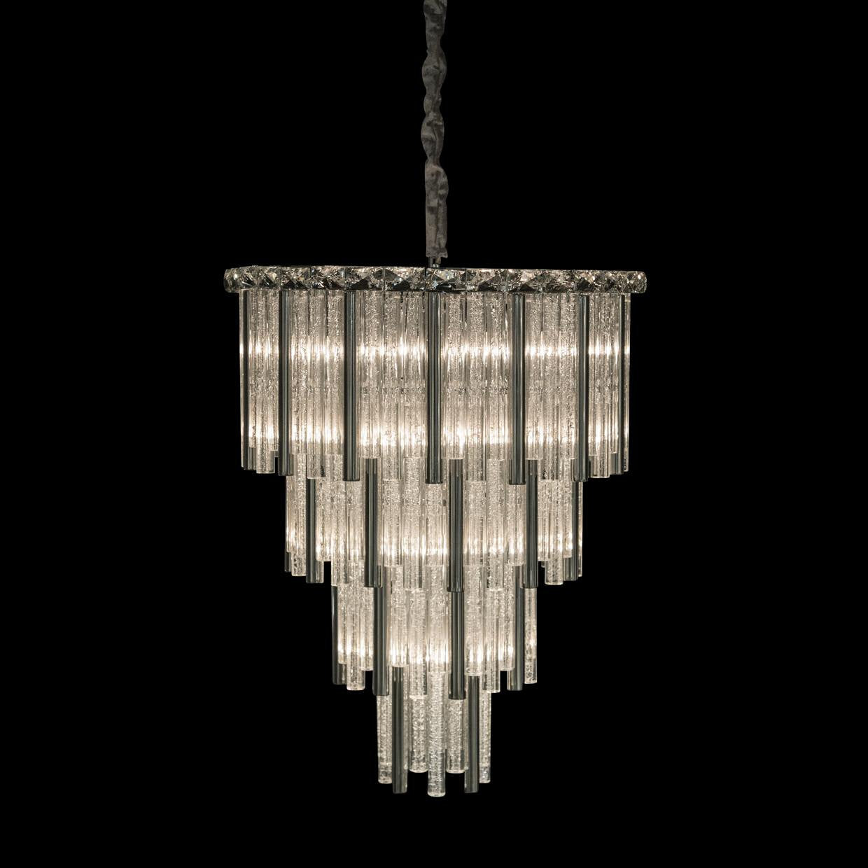 Chimes 18-Light Crystal Chandelier - SilverBy Michael Amini