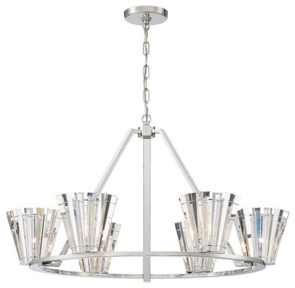 Eurofase 38866-012 Ricca - 6 Light Chandelier in Posh & Luxe Glam Style - 37.75By Eurofase Lighting