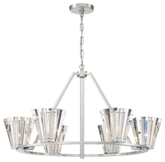 Eurofase 38866-012 Ricca - 6 Light Chandelier in Posh & Luxe Glam Style - 37.75By Eurofase Lighting