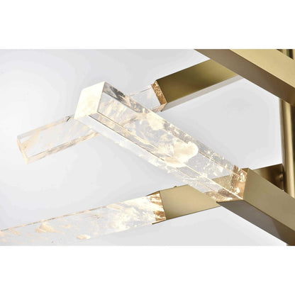 Ari 12 Light Pendant, Satin GoldBy Elegant Furniture & Lighting