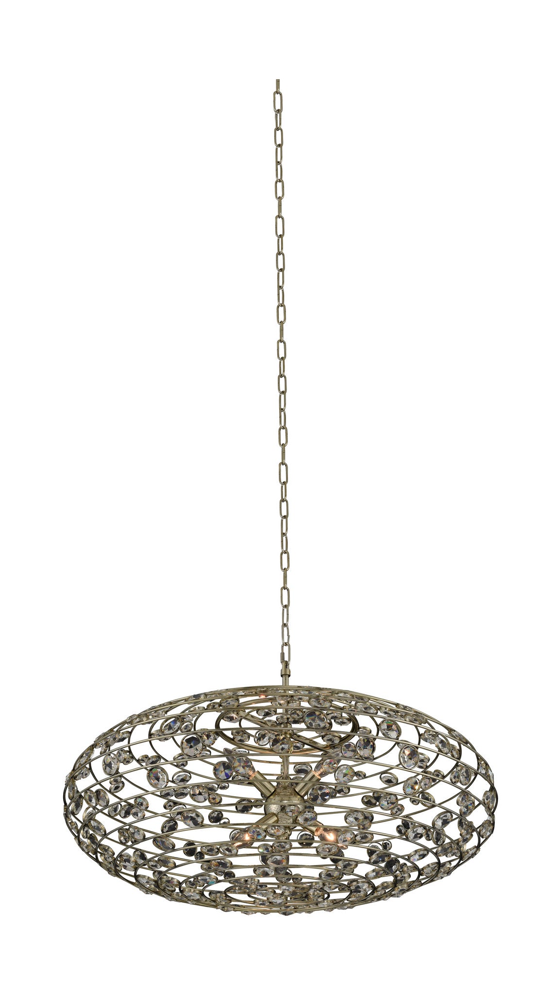 Gemini 32x19" 6-Light Modern Large Pendants by AllegriBy Allegri Crystal by Kalco Lighting