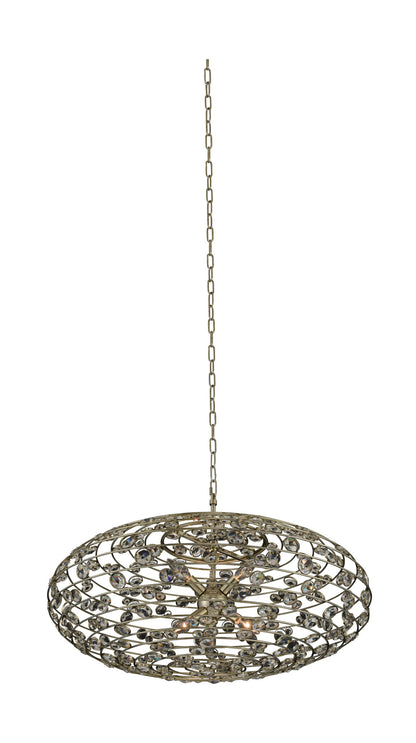 Gemini 32x19" 6-Light Modern Large Pendants by AllegriBy Allegri Crystal by Kalco Lighting