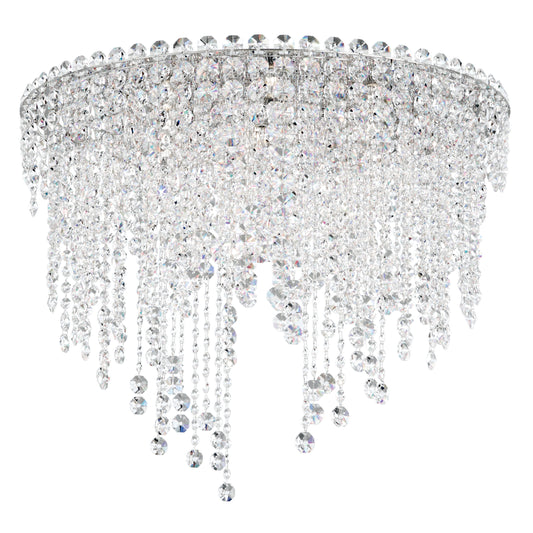 Schonbek Ch2401N-401H 6 Light Crystal Semi-Flush, Polished Stainless SteelBy Schonbek