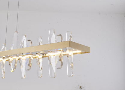 LED Chandelier, GoldBy Design Living