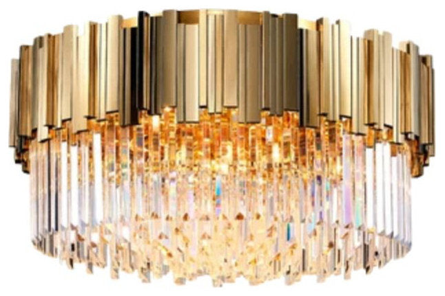 Gio Flush Mount Chandelier, 40"By Morsale.com