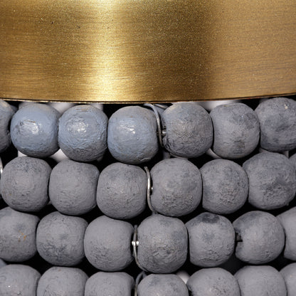 Big Sur 1-Light Beaded Slate Blue ChandelierBy Jamie Young Company