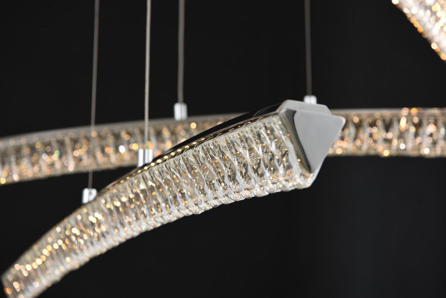 Aries 35x14" 1-Light Contemporary Large Pendants by AllegriBy Allegri Crystal by Kalco Lighting