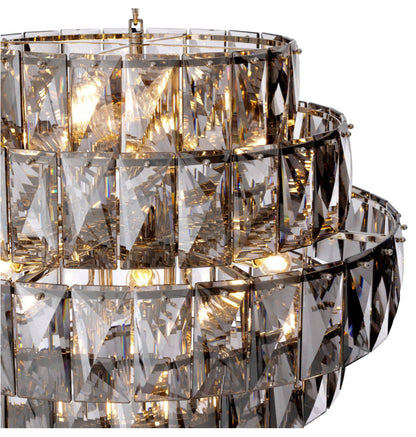 Nickel Smoked Glass Chandelier | Eichholtz Amazone LBy OROA - Furniture