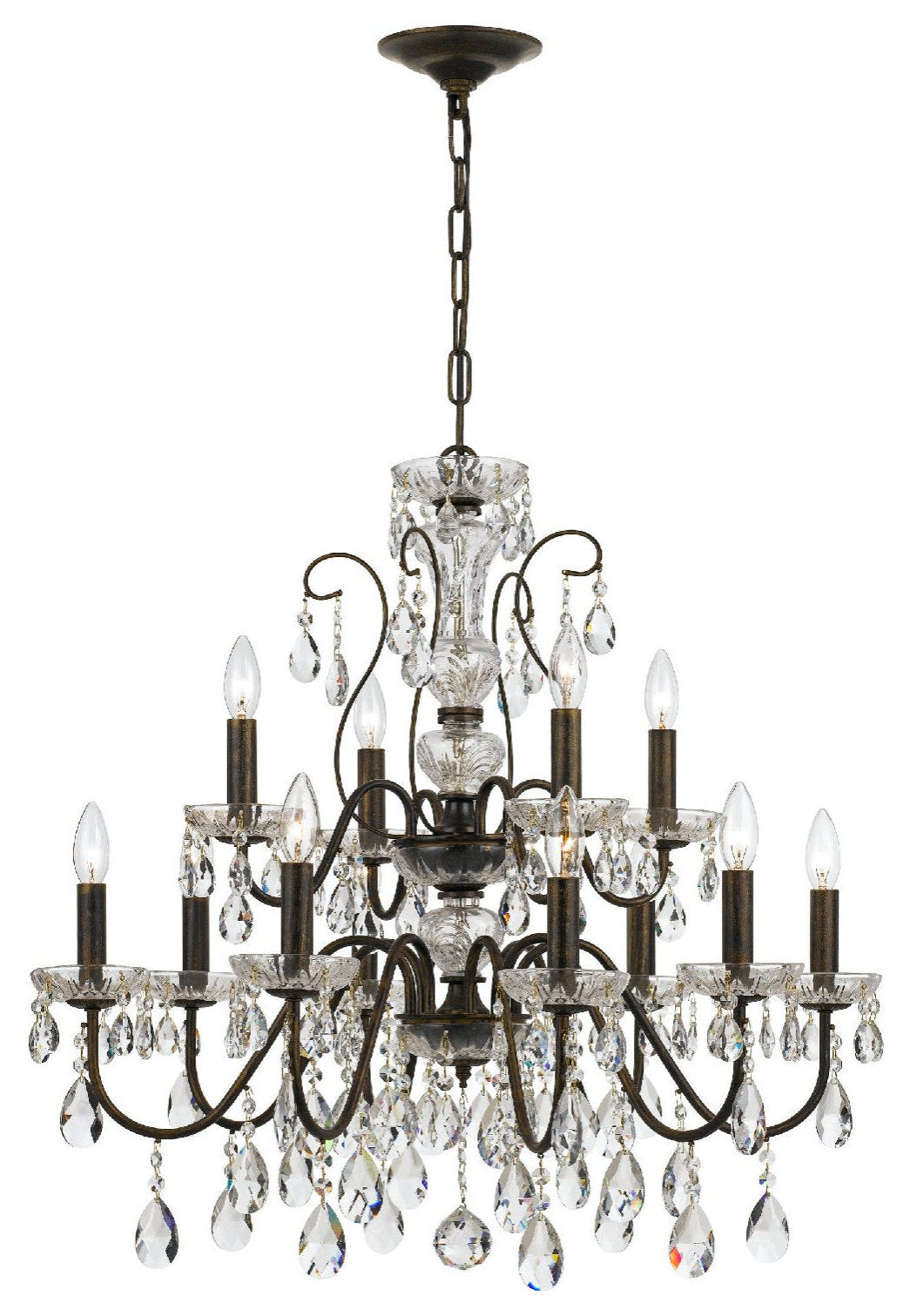 Crystorama Lighting Group 3029-CL-S Butler 12 Light 29"W Crystal - EnglishBy Crystorama Lighting