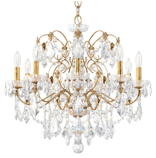 Century 9 Light Chandelier French Gold Clear Heritage CrystalBy Schonbek