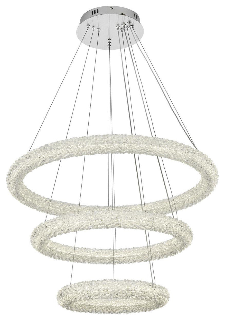 Bowen 3 Light Chandelier, ChromeBy Elegant Furniture & Lighting
