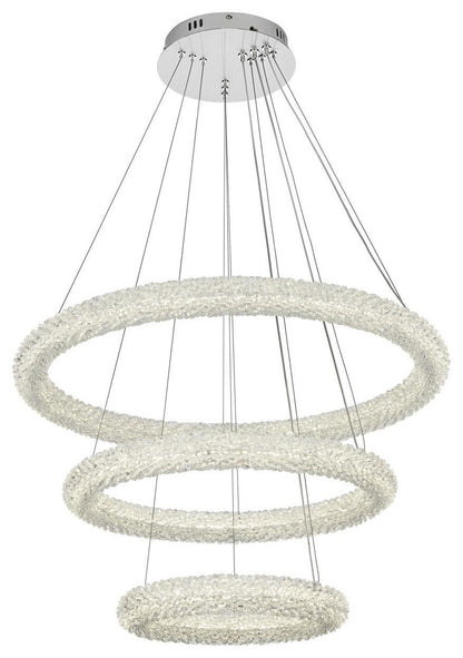 Bowen 3 Light Chandelier, ChromeBy Elegant Furniture & Lighting