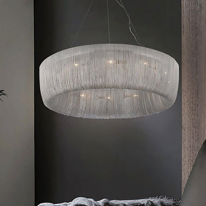 Cadena Chain Tassel Chandelier Light, 39", 100cmBy Morsale.com