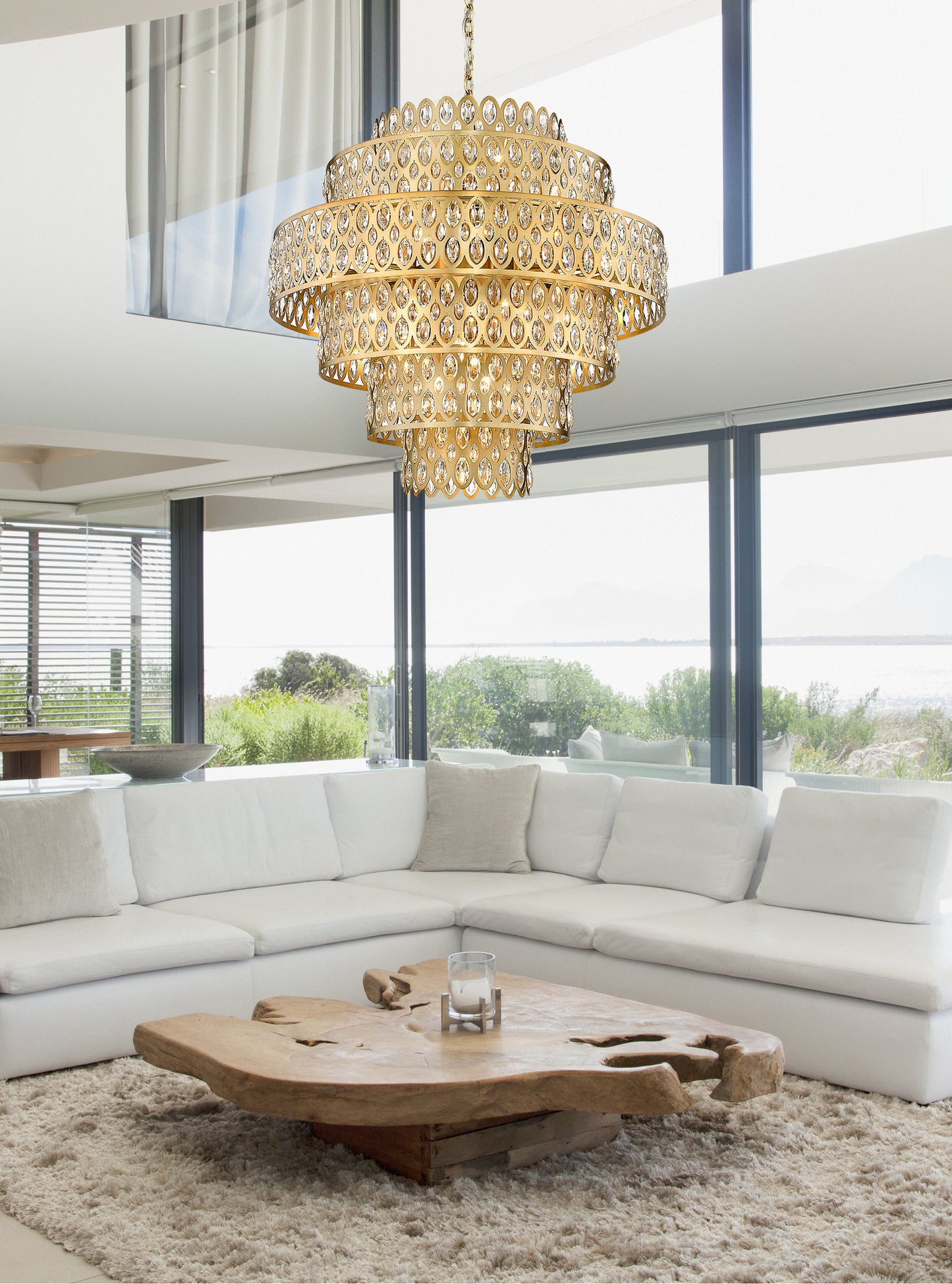 Z-Lite 822P32-HB 17 Light Pendant, Heirloom BrassBy Z-LIte