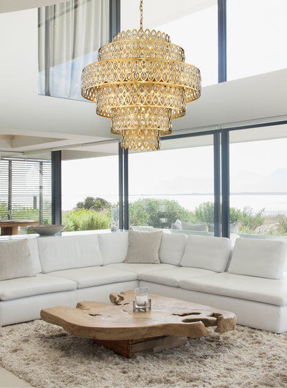 Z-Lite 822P32-HB 17 Light Pendant, Heirloom BrassBy Z-LIte
