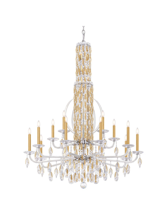 Schonbek Rs8415N-22H 17 Light Crystal Chandelier, Heirloom GoldBy Schonbek