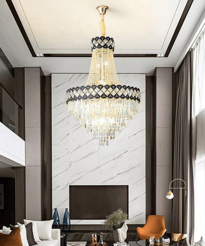 Chateauneuf-Grasse | Classical Duplex Crystal Chandelier, Dia45.3xh70.9" / Dia115xh180cm, Warm LightBy Miron Demid LLC