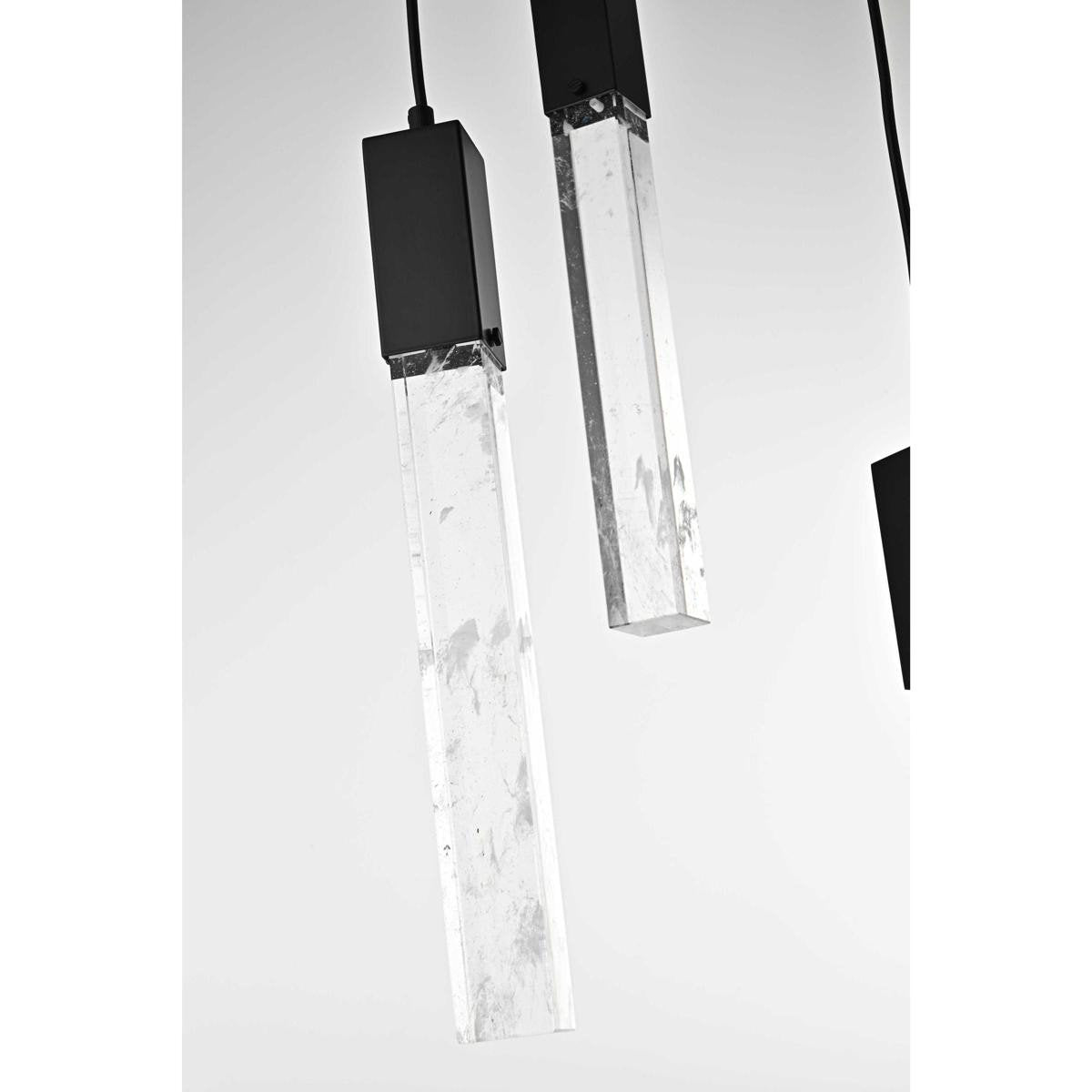 Aurora 10 Light Pendant, BlackBy Elegant Furniture & Lighting