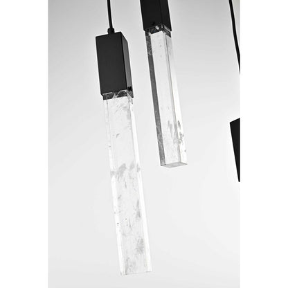 Aurora 10 Light Pendant, BlackBy Elegant Furniture & Lighting