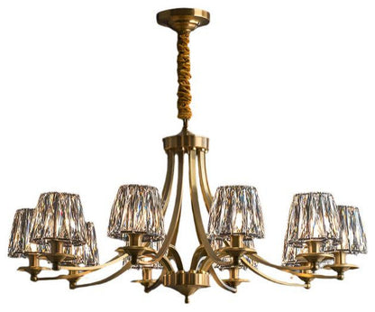 10-Light Contemporary Crystal ChandelierBy Morsale.com