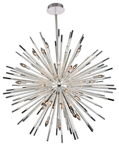 Allegri 37458 Sprazzo 36 Light 48"W Crystal Sputnik Chandelier - PolishedBy Allegri Crystal by Kalco Lighting
