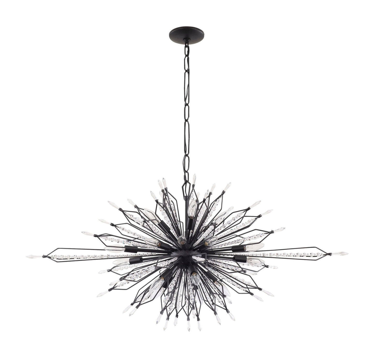 Varaluz 311N20 Orbital 20 Light 48"W Crystal Sputnik Chandelier - Gold DustBy Varaluz