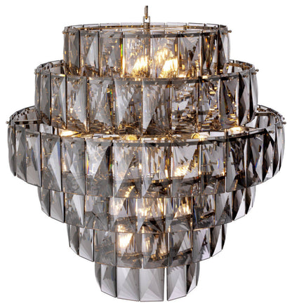 Nickel Smoked Glass Chandelier | Eichholtz Amazone LBy OROA - Furniture