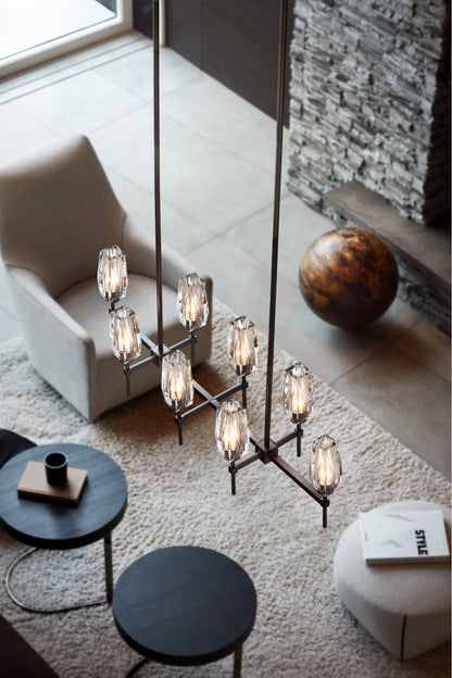 Hinkley Lighting 38256 Ana 8 Light 46"W Linear Chandelier - Heritage BrassBy Hinkley
