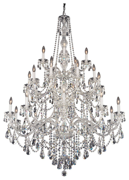 Arlington 25-Light Chandelier in Silver With Clear Heritage CrystalBy Schonbek
