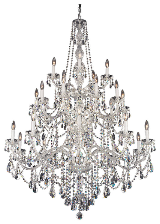Arlington 25-Light Chandelier in Silver With Clear Heritage CrystalBy Schonbek