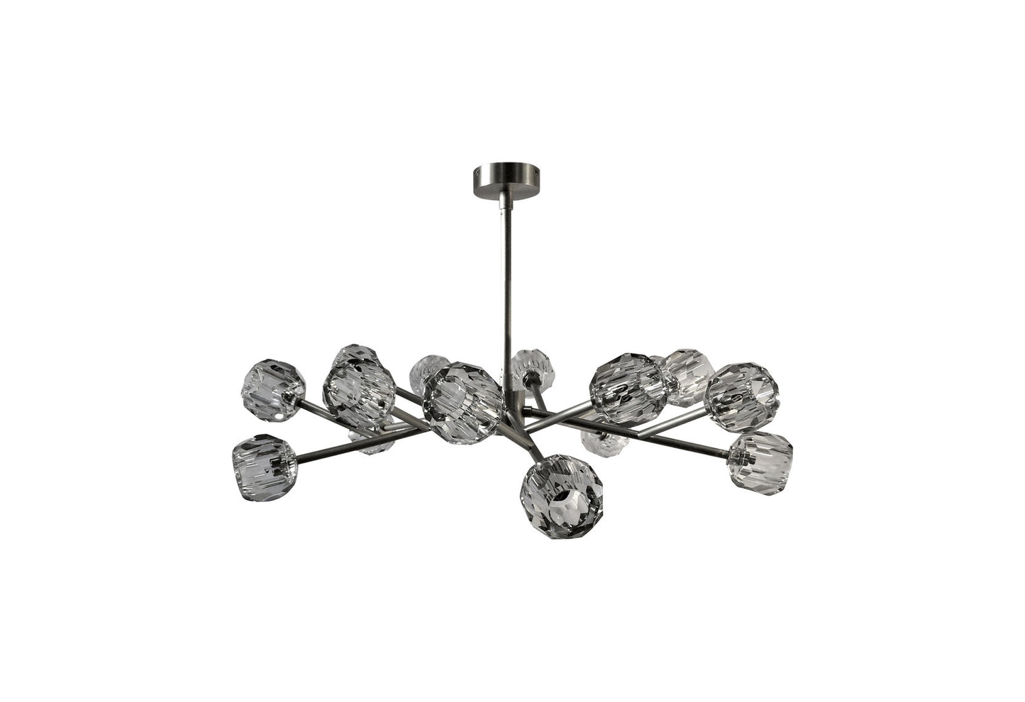 Crystella Chandelier, Polished Nickel Frame, 15-LightBy MARVEL LIGHTING LLC