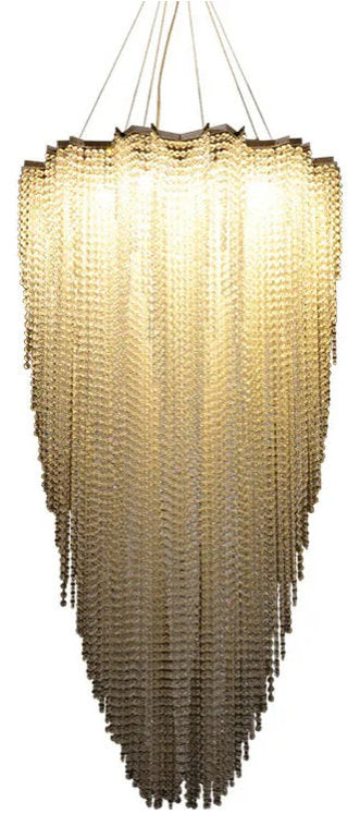 Alleri Crystal Entryway Chandelier, 23"/60cmx47"/120cmBy Morsale.com