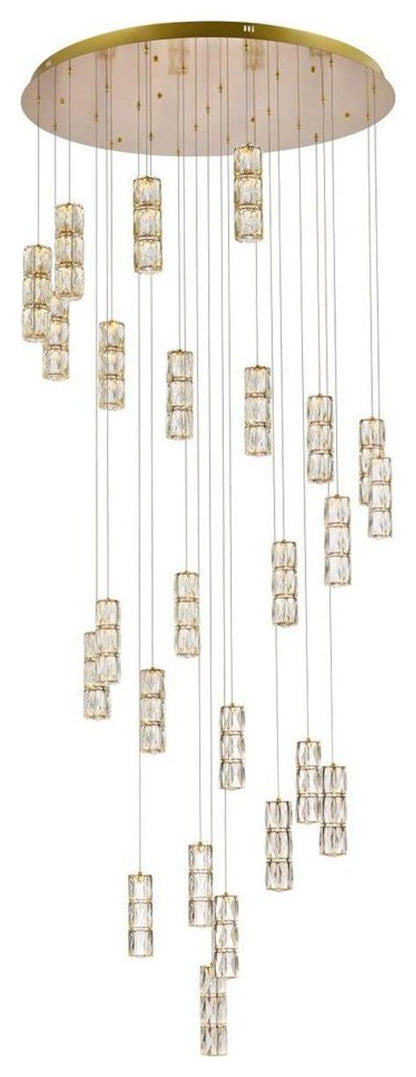 Polaris 25 Light Chandelier, GoldBy Elegant Furniture & Lighting