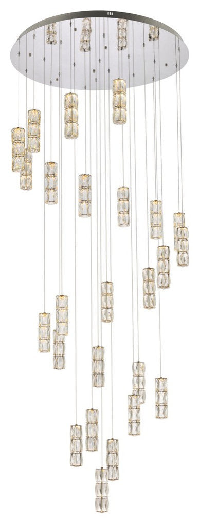 Polaris LED Chandelier in ChromeBy Elegant Furniture & Lighting