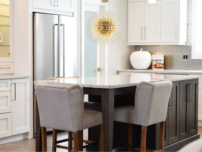30 Light Chandelier With Gold Frame And Clear Crystal Accents, BrassBy Design Living
