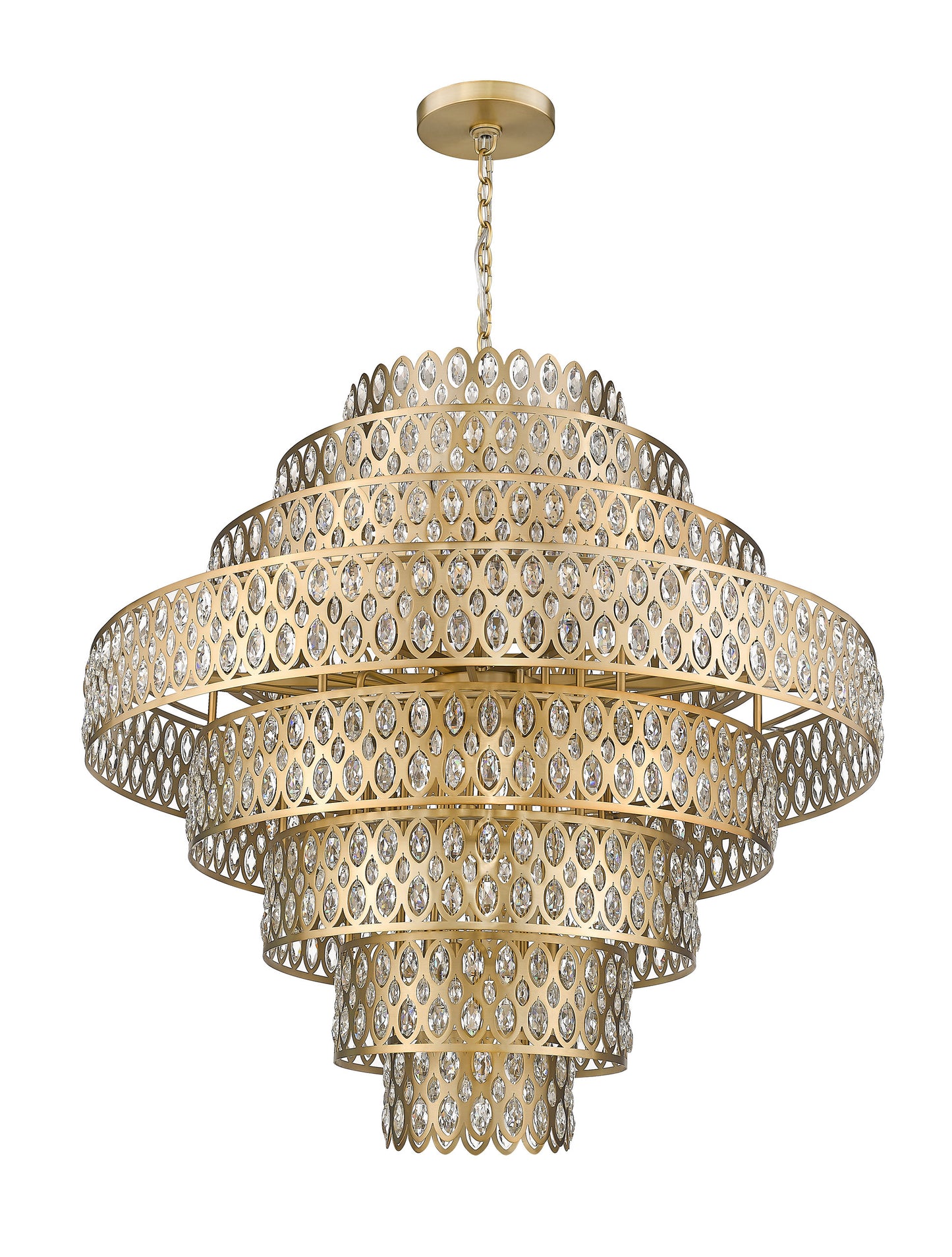 Z-Lite 822P45-HB 25 Light Pendant, Heirloom BrassBy Z-LIte