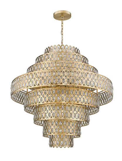 Z-Lite 822P45-HB 25 Light Pendant, Heirloom BrassBy Z-LIte