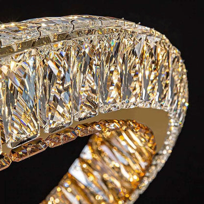Bacci Crystal Modern Ceiling Light FixtureBy Morsale.com