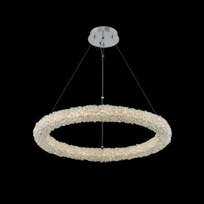 Lina 26x2" 1-Light Contemporary Large Pendants by AllegriBy Allegri Crystal by Kalco Lighting