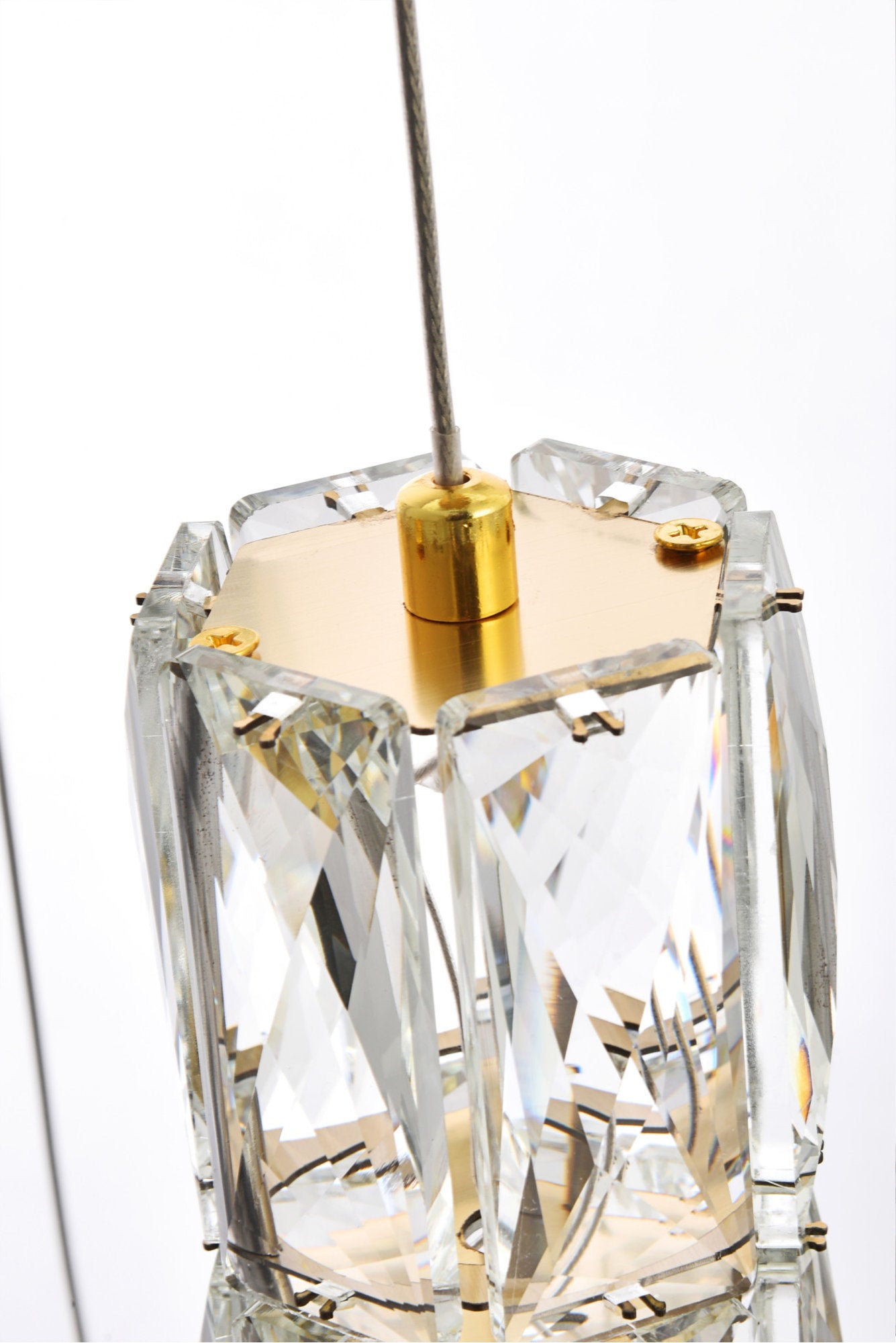 Elegant Lighting 3500D42 Polaris 25 Light 42"W LED Crystal - ChromeBy Elegant Furniture & Lighting