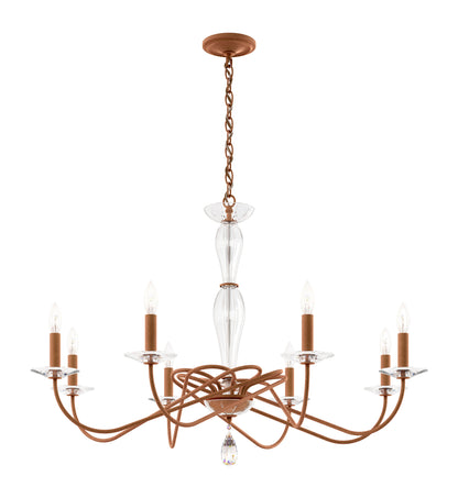 Schonbek Vx1008N-800H 8 Light Crystal Chandelier, Corten SteelBy Schonbek