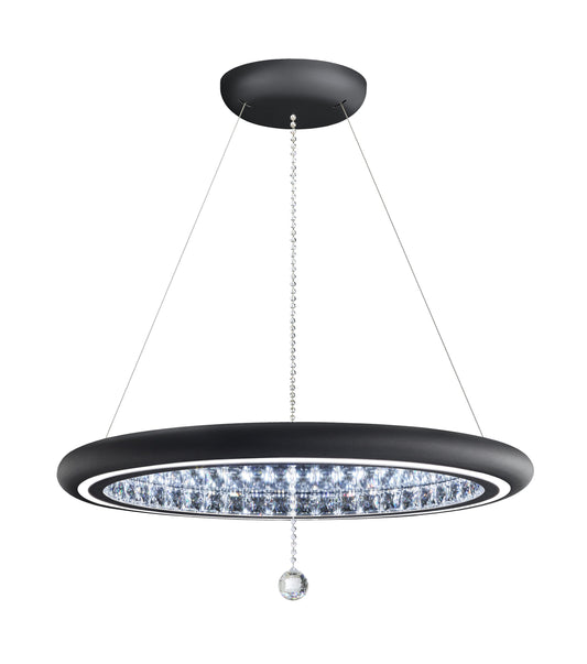 Schonbek Mfc300N-Bk1S 1 Light Crystal Pendant, BlackBy Schonbek