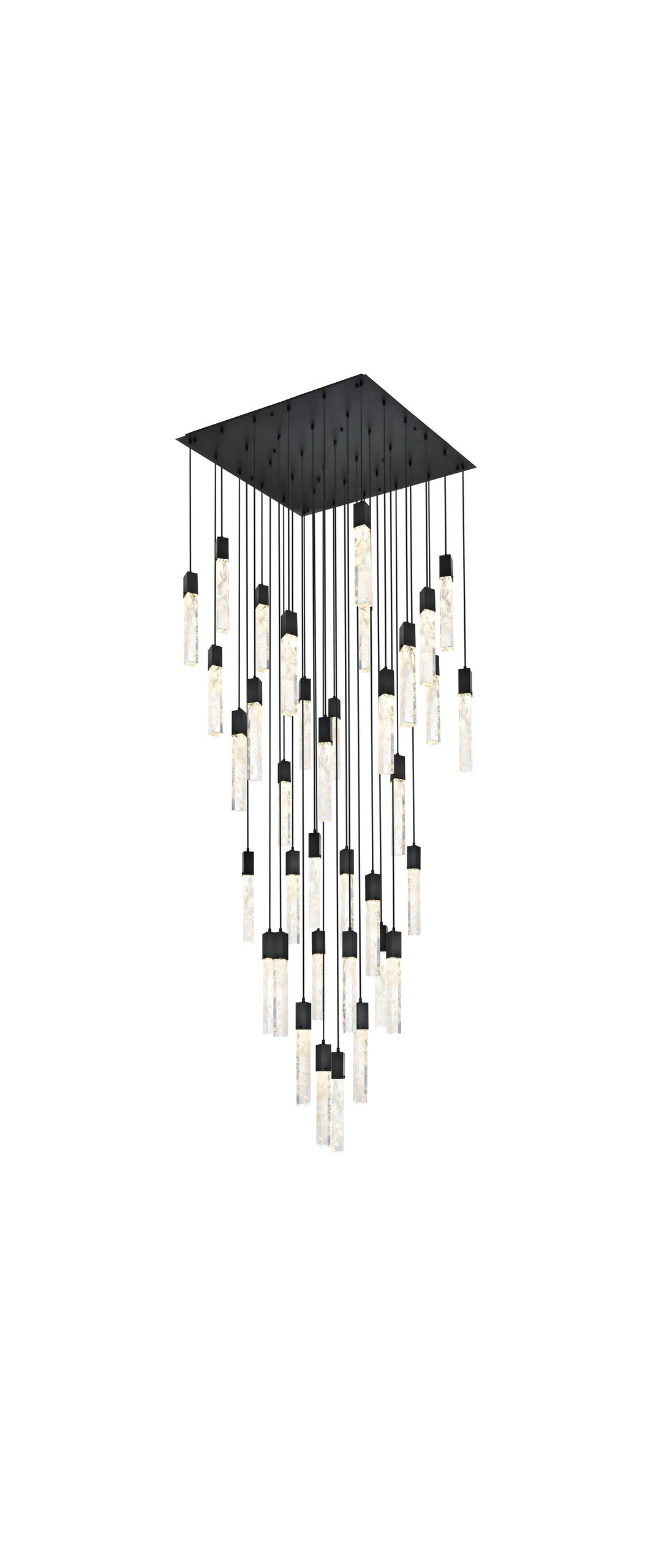 Home Living 42" Chandelier, BlackBy Home Living