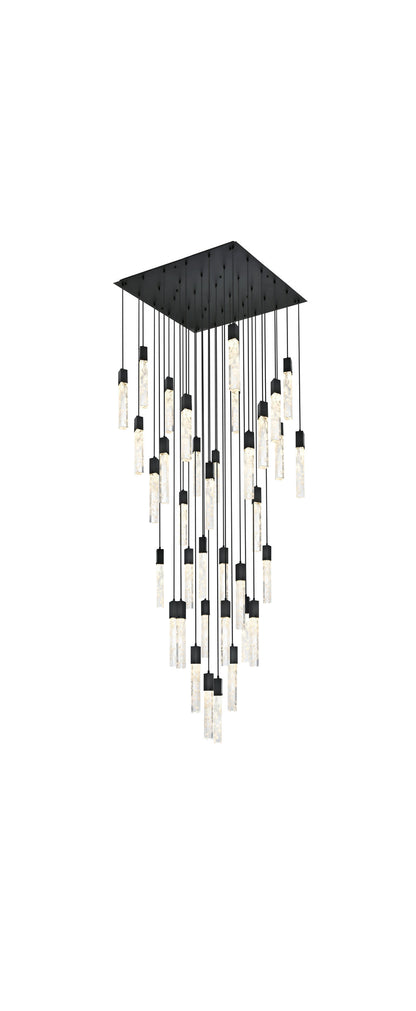 Home Living 42" Chandelier, BlackBy Home Living
