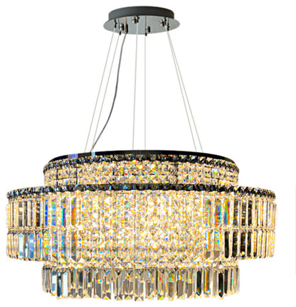 Bacci Crystal Chandelier By Morsale, Diameter 32"By MORSALE