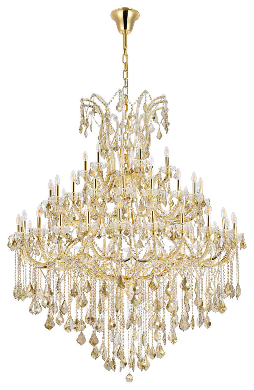 Elegant Lighting 2800G60-GT/RC Maria Theresa 49 Light 60"W - ChromeBy Elegant Furniture & Lighting