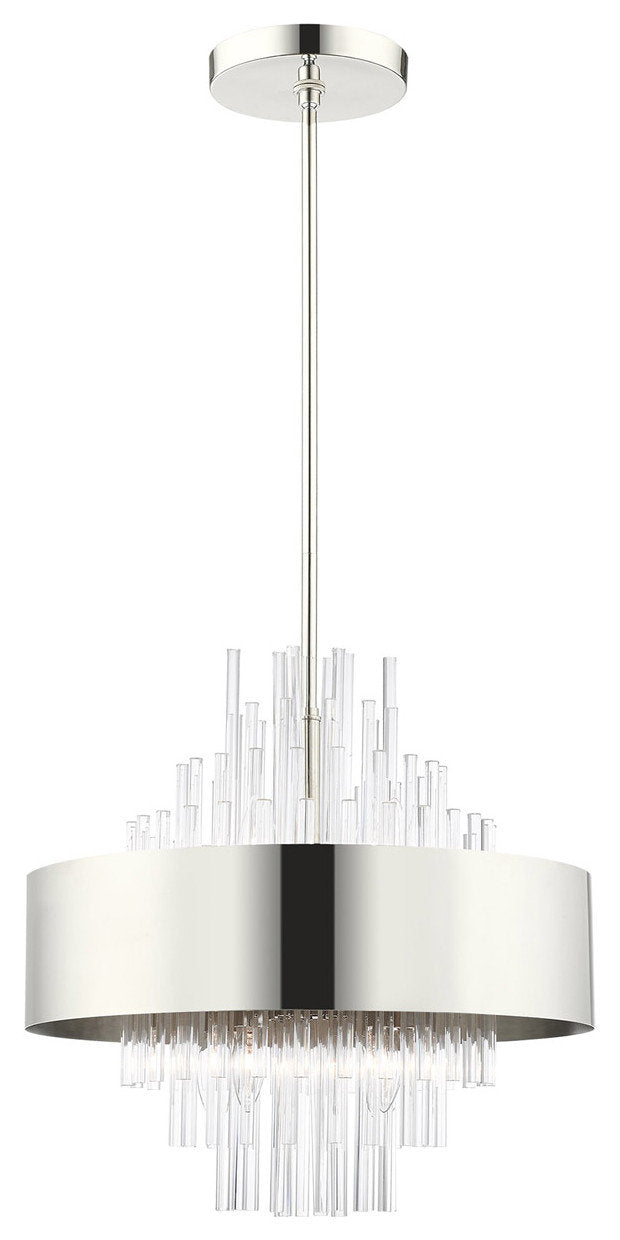 Orenburg 8 Light Chandelier, Polished NickelBy Livex Lighting Inc.