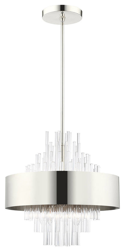 Orenburg 8 Light Chandelier, Polished NickelBy Livex Lighting Inc.